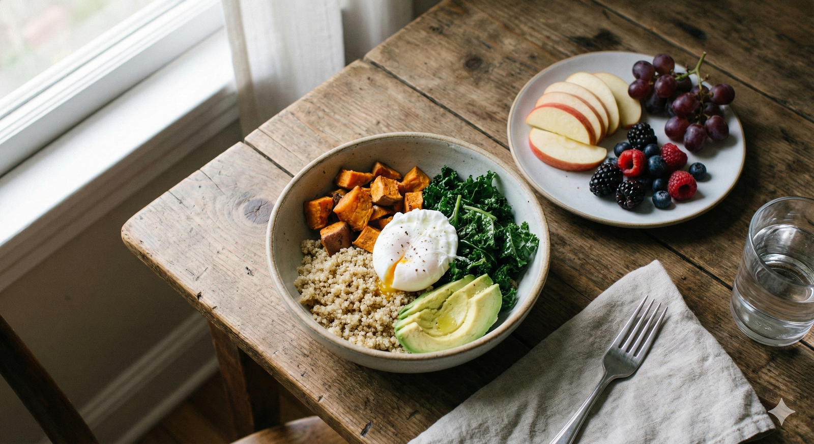 Simple balanced meal lifestyle image